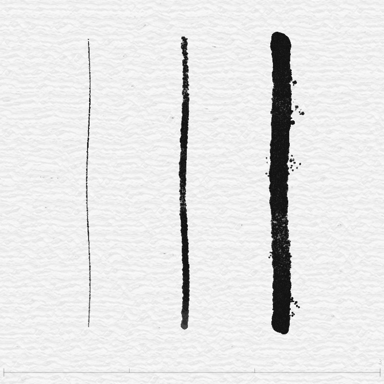 標準筆刷 — 主線加飛枝效果