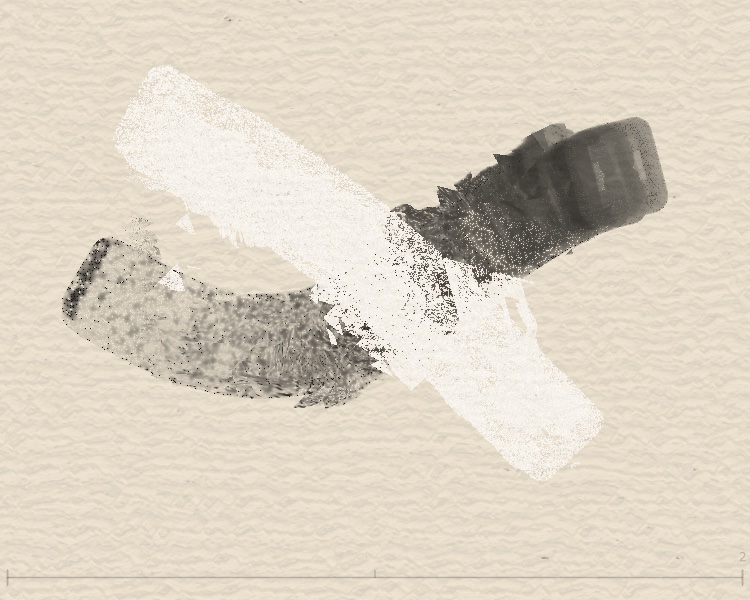 Last Stroke Only OFF — 所有筆觸都受 Flow 影響